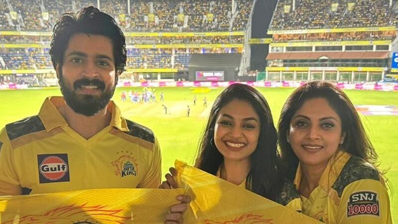 தோனி தலைமையிலான சிஎஸ்கே அணியின் வெற்றியை கொண்டாடிய ‘எல். ஜி. எம்’ படக் குழு!