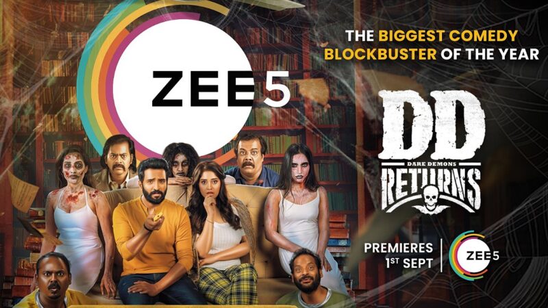 சந்தானத்தின் அதகள காமெடியில் ZEE5 இல் சிரிக்க வைக்க வரும்   ‘டி.டி.ரிட்டர்ன்ஸ்’